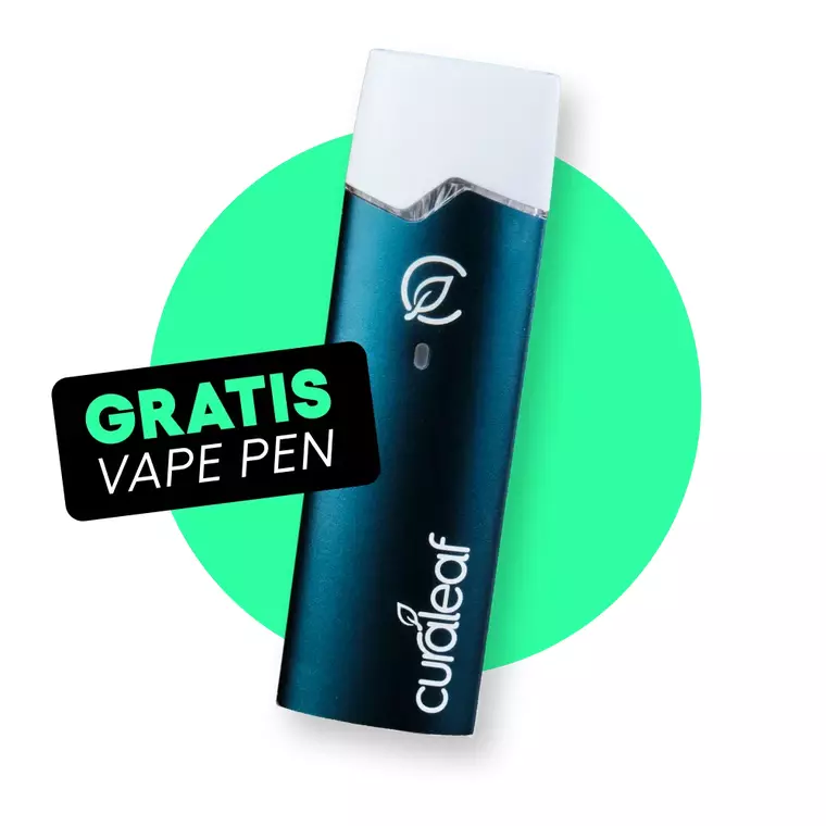 Kostenloser Curaleaf Vape Pen (QMID) mit Curaleaf Vape Kartusche WPT – Produktbild des Anbieters Bloomwell