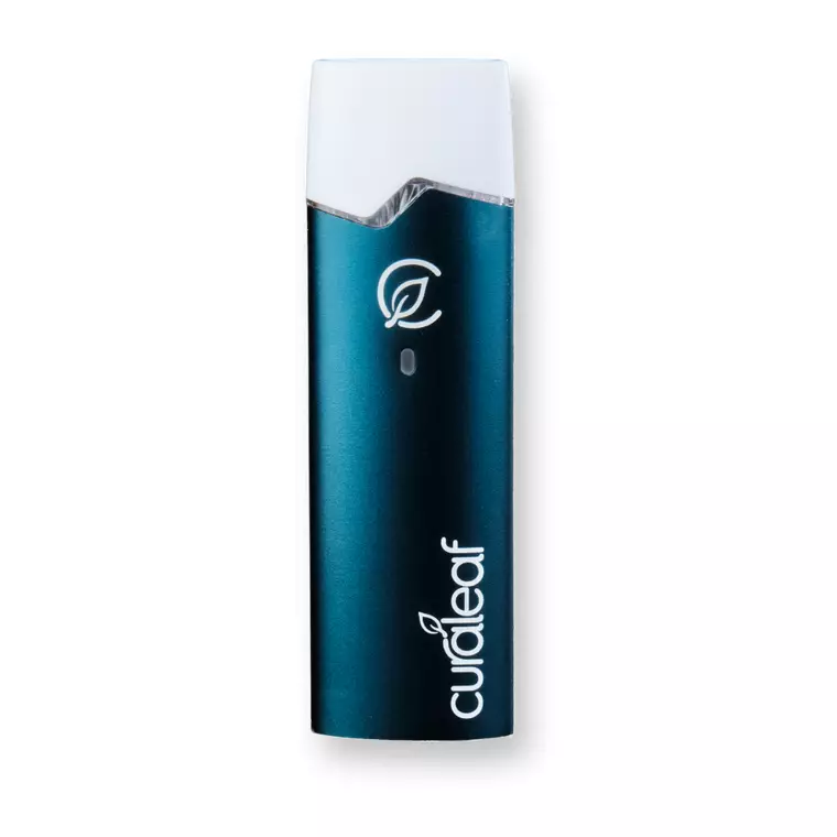 Curaleaf Vape Pen (QMID) und Curaleaf Vape Kartusche WPT – Produktbild des Anbieters Bloomwell