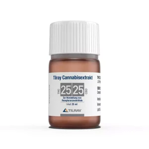 Tilray Cannabisextrakt THC25:CBD25 – Tilray Cannabisextrakt THC25:CBD25 – Produktbild des Anbieters Dr. Ansay
