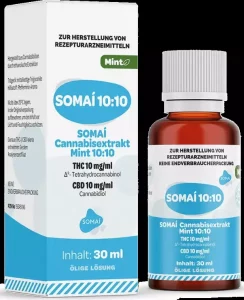 SOMAI 10:10 Cannabisextrakt Mint – SOMAI 10:10 Extrakt Mint – Produktbild des Anbieters Dr. Ansay