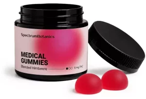 Novacana 65 T – THC Gummies Himbeere 5mg THC – SpectrumBotanics – Produktbild des Anbieters Dr. Ansay