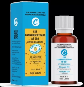 CKS Cannabisextrakt AB 25:1 – Apples & Bananas – Produktbild des Anbieters Dr. Ansay