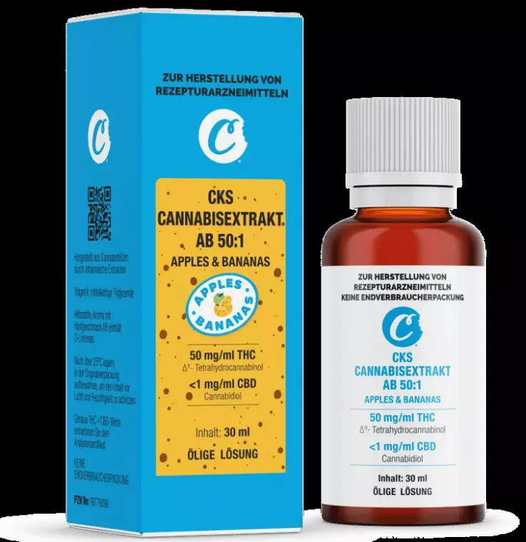 CKS Cannabisextrakt AB 50:1 – Apples & Bananas – Produktbild des Anbieters Dr. Ansay