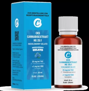 CKS Cannabisextrakt HG 25:1 – Huckleberry Gelato – Produktbild des Anbieters Dr. Ansay