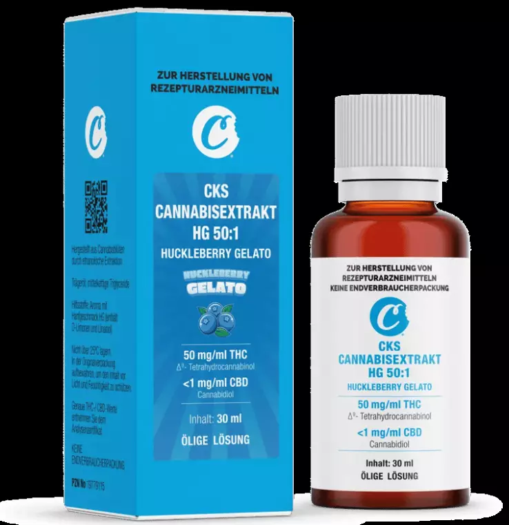 CKS Cannabisextrakt HG 50:1 – Huckleberry Gelato – Produktbild des Anbieters Dr. Ansay