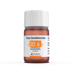Tilray Cannabisextrakt THC20:CBD6 – Tilray Cannabisextrakt THC20:CBD6 – Produktbild des Anbieters Dr. Ansay