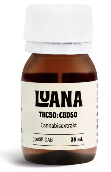 LUANA 50:50 Cannabisextrakt – LUANA 50:50 Extrakt – Produktbild des Anbieters Dr. Ansay