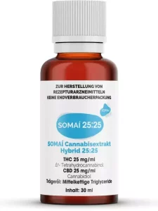 SOMAI 25:25 Cannabisextrakt Hybrid – SOMAI 25:25 Extrakt – Produktbild des Anbieters Dr. Ansay