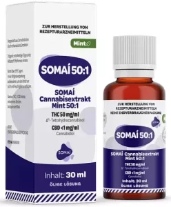 SOMAI 50:1 Cannabisextrakt Mint – SOMAI 50:1 Extrakt Mint – Produktbild des Anbieters Dr. Ansay